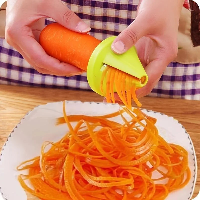 Trituradora giratoria de cocina, pelador en espiral, rebanador Manual de verduras, rallador de frutas, patatas y rábano…