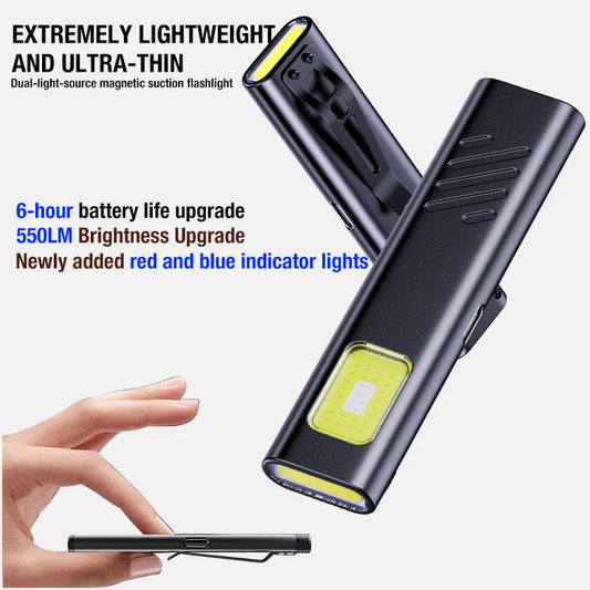 Luz de trabajo intermitente de seguridad, luz de advertencia, luz fuerte, mini portátil, mantenimiento al aire libre, l…