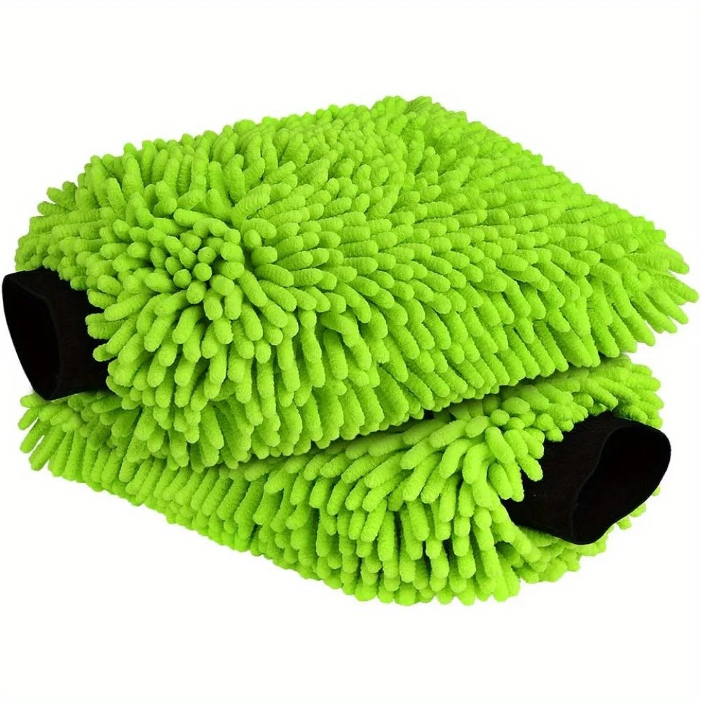 Guantes de microfibra de alta calidad para lavado de coches, sin arañazos ni pelusas, juego de 1 o 2 piezas para limpie…