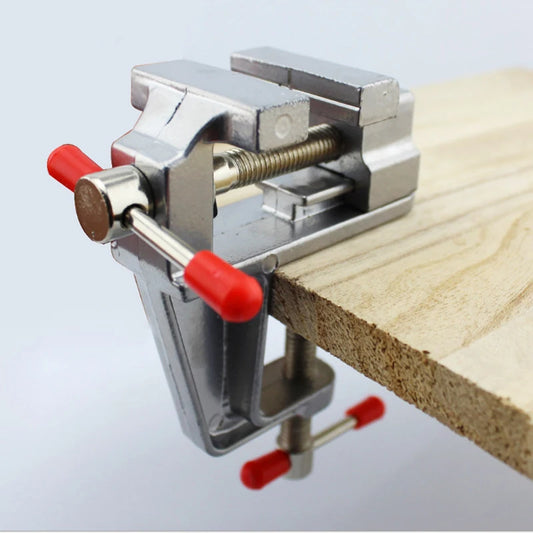 Mini tornillo de banco multifuncional, 3,5 pulgadas, miniatura de aluminio, para joyeros pequeños, abrazadera para Hobb…
