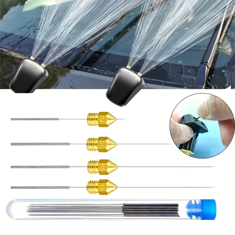 Boquilla de chorro para parabrisas de coche, herramienta de lavado, Kit de limpieza de boquilla de limpiaparabrisas de…