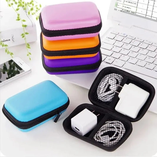 Bolsa de almacenamiento de viaje para artículos diversos, estuche de carga para paquete de auriculares, bolsa con crema…