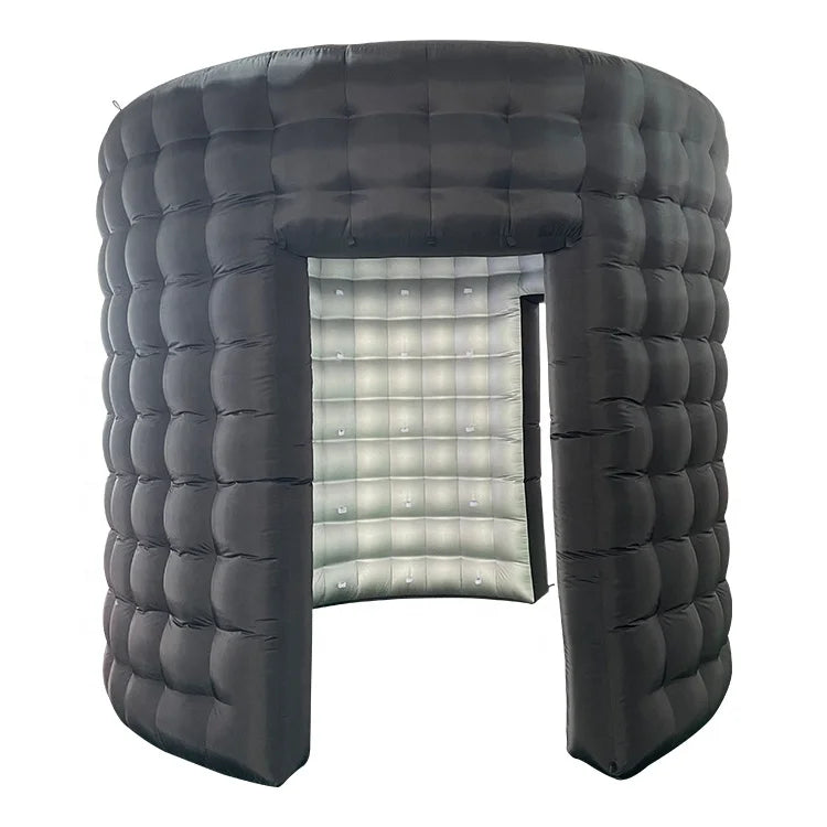 Automatic Inflatable 2.7M 360  Photo Booth Tent with LED Lamp Outdoor Backdrop for Party Enclosure Use
