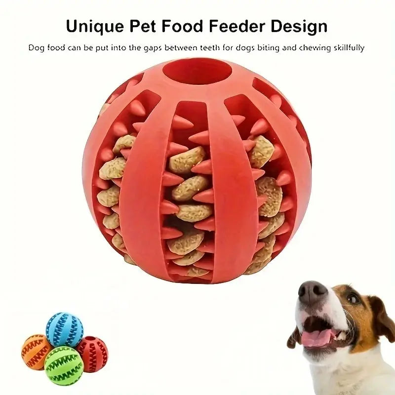 Bola de juguete para perros, pelota de juguete no tóxica resistente a mordeduras para perros, cachorros y gatos, alimen…