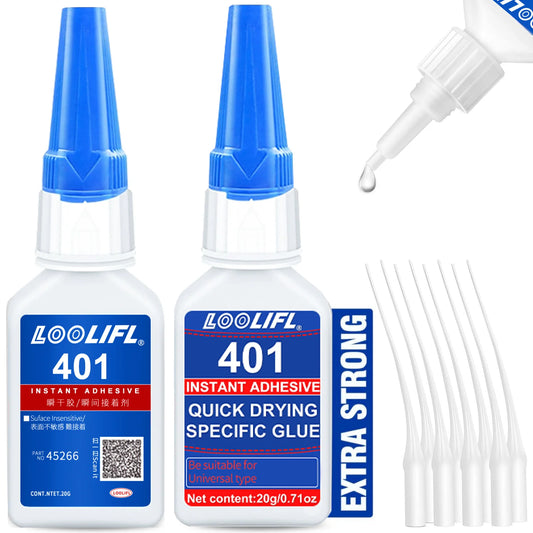 El nuevo y actualizado 401 Superhydroacrilato pegamento, 5 segundos de secado instantáneo, impermeable, buena estabilid…