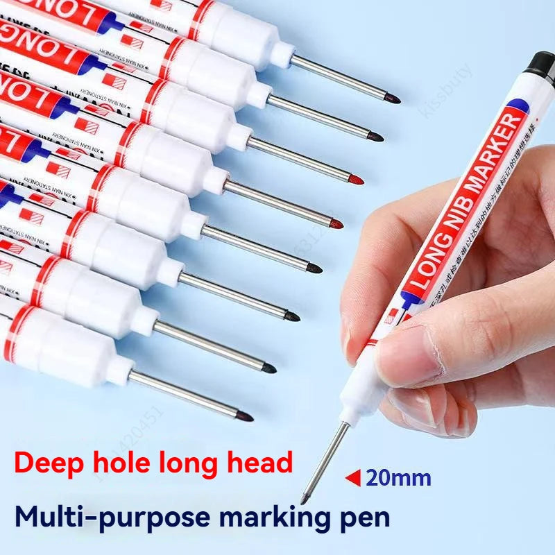 4 unids/set 20mm agujero profundo puntas largas marcadores de cabeza para bolígrafo perforador de Metal impermeable dec…