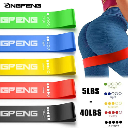 Diferentes bandas de resistencia, banda de Yoga, ejercicio físico, entrenamiento, banda de tensión de cadera, pierna, s…