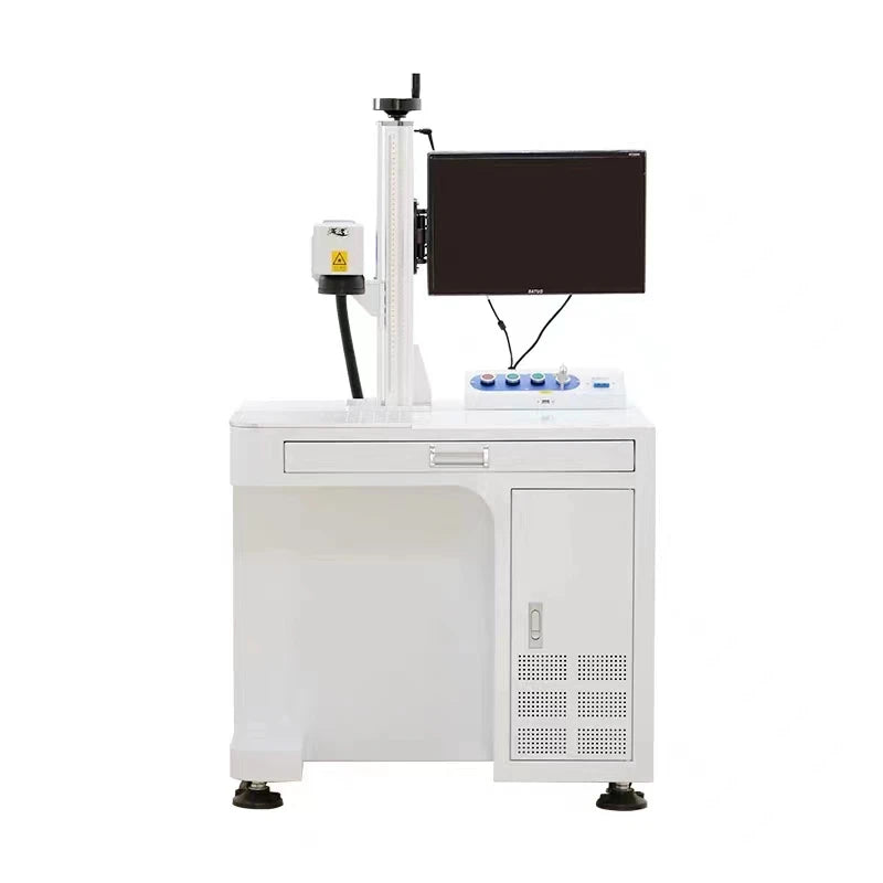 DMK 20W 30W 50W 100W High-Accuracy Desktop Fiber Laser Marking Machine with Air Cooling for Metal Marking