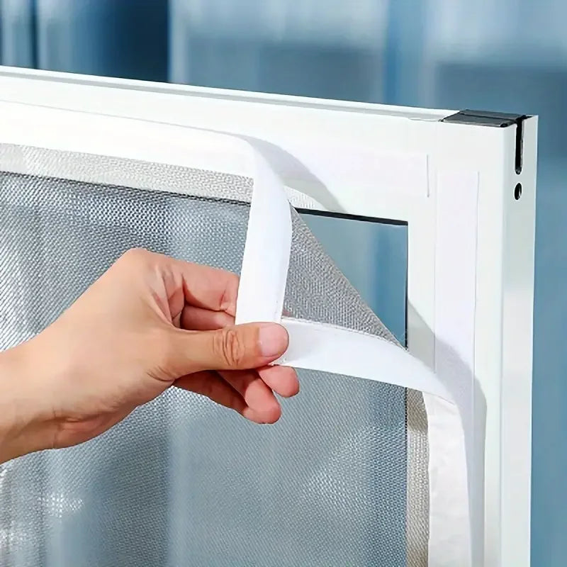 Pantallas de verano a prueba de mosquitos para puertas y ventanas, disponibles en varios tamaños (blanco)