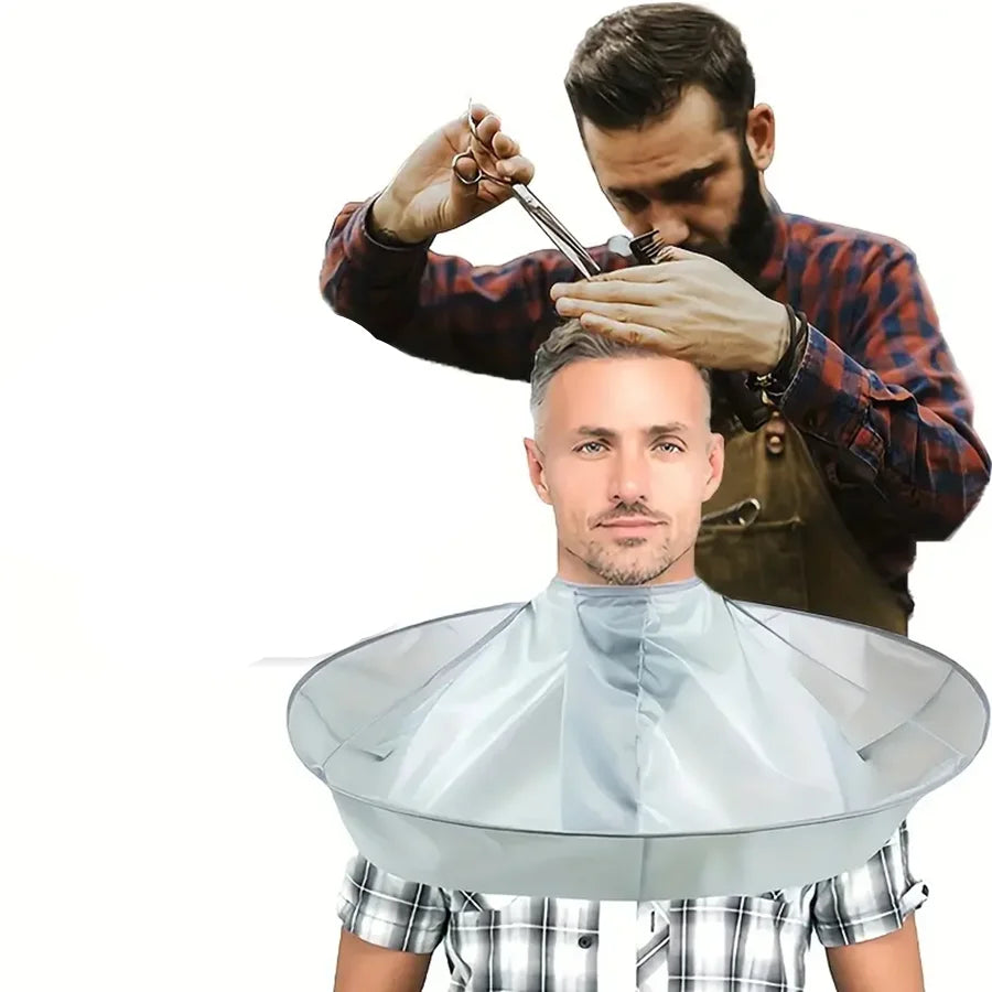 Capa de corte de pelo DIY, cubierta con diseño de paraguas, adecuada para salón de peluquero, envoltura de capa de cort…