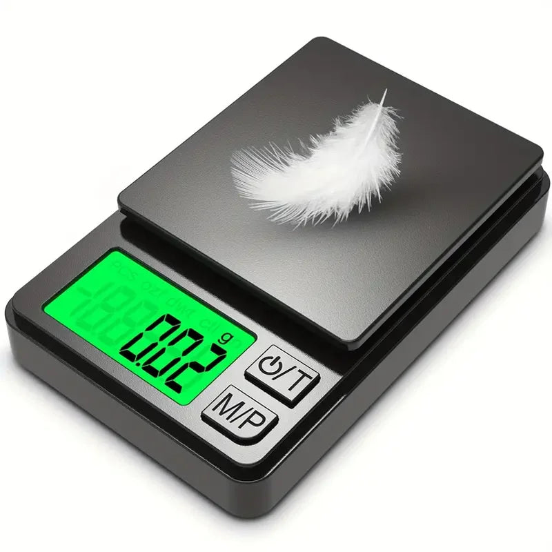 Báscula de bolsillo de precisión 1000 g x 0,01 g - Balanza digital de gramos, alimentos, joyas, onzas/granos con LCD re…