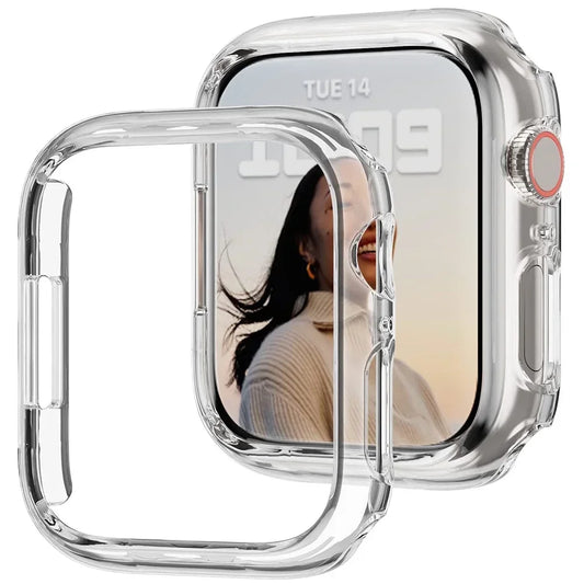 Funda para Apple Watch Case 45mm 41mm 44mm 40mm 42mm 38mm 46 49 mm Accesorios Protector de PC parachoques iWatch Series…
