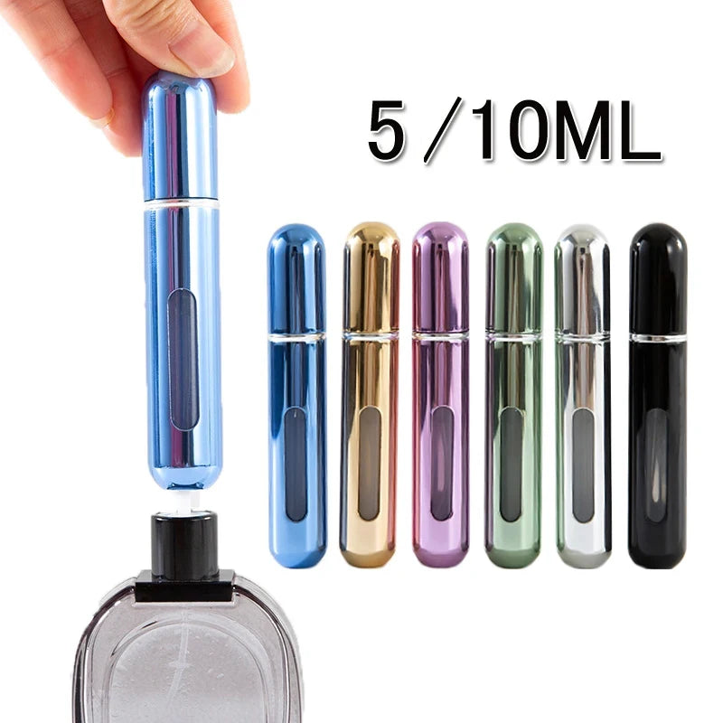 Mini bomba de llenado inferior portátil de 5ml /10ml, botella de Perfume, muestra de Perfume, botella pulverizadora rec…