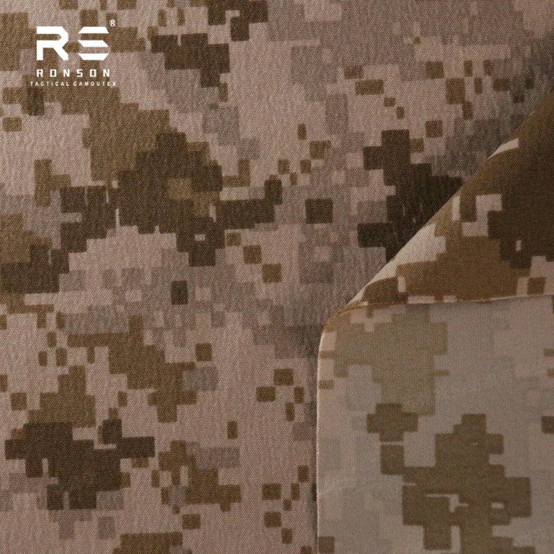 AOR1 Camouflage 4-way Spandex Nylon Stretch Fabric NIR Camouflage Print Nylon Elastic Fabric for Tactical and Outdoor Use