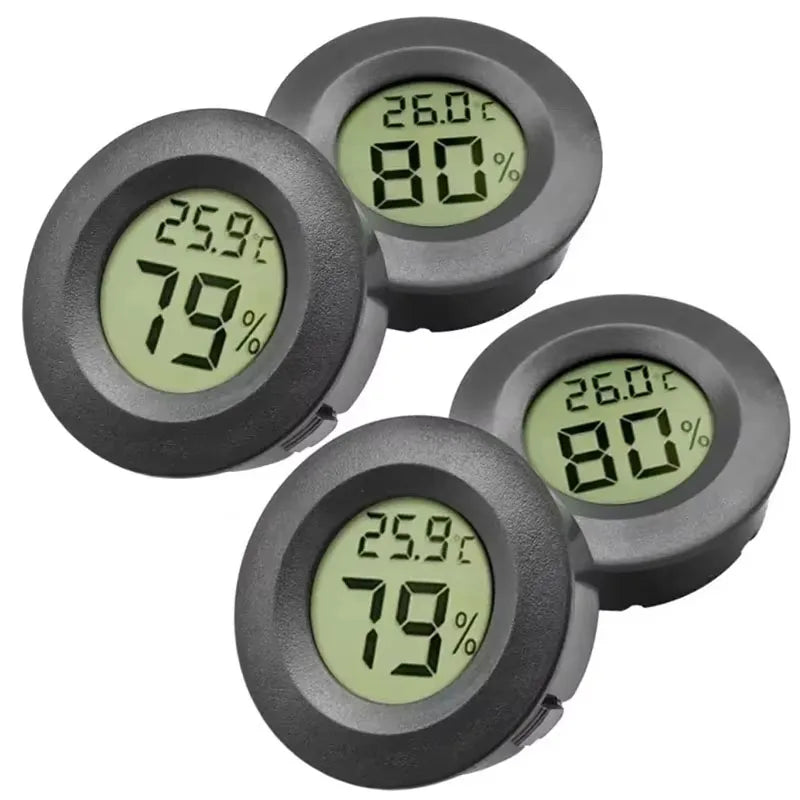 Termómetro Digital LCD redondo para interior de coche, armario de vino para cigarros, medidor Digital de temperatura y…