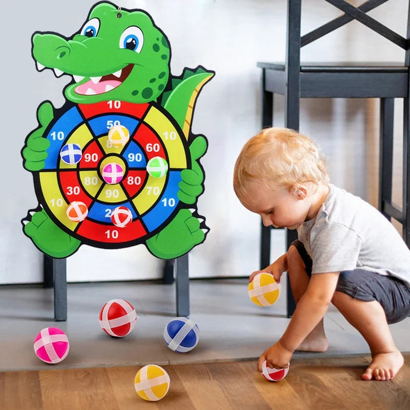 Juegos educativos, tablero de dardos, juguete para bebé, dardo de bola Stickey, deportes de interior, juegos Montessori…