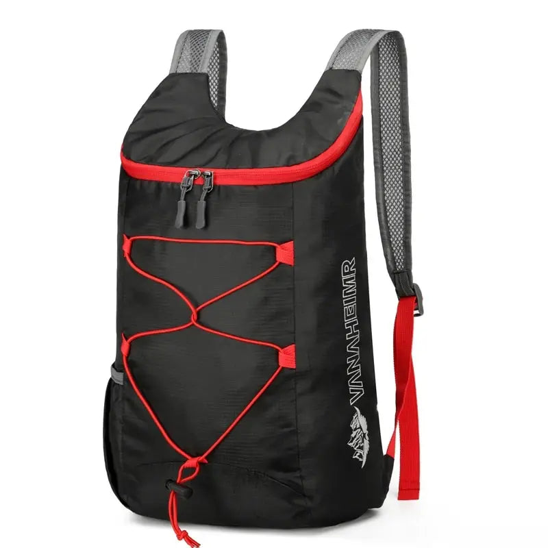 Mochila plegable multifuncional para exteriores, bolsa deportiva de tela de nailon impermeable y ligera de alta densida…