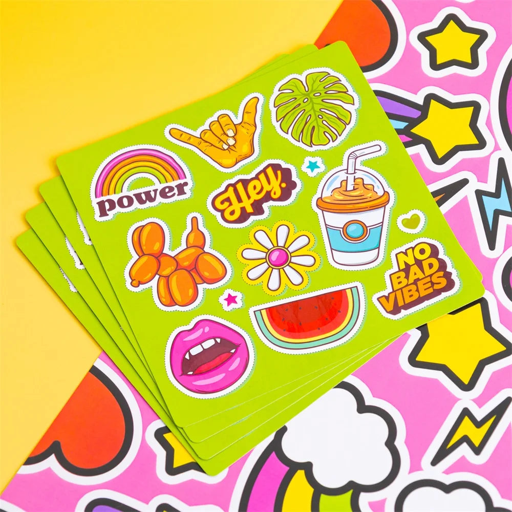 Custom Stickers Custom Kiss Cut Stickers Transparent Glossy Waterproof Vinyl Self-Adhesive Kiss Cut Stickers