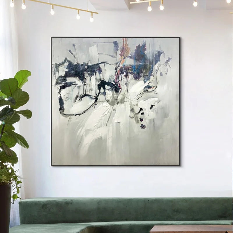 Modern Handmade Oil Painting Scenery Nordic Wall Art for Home Decor Living Room Canvas