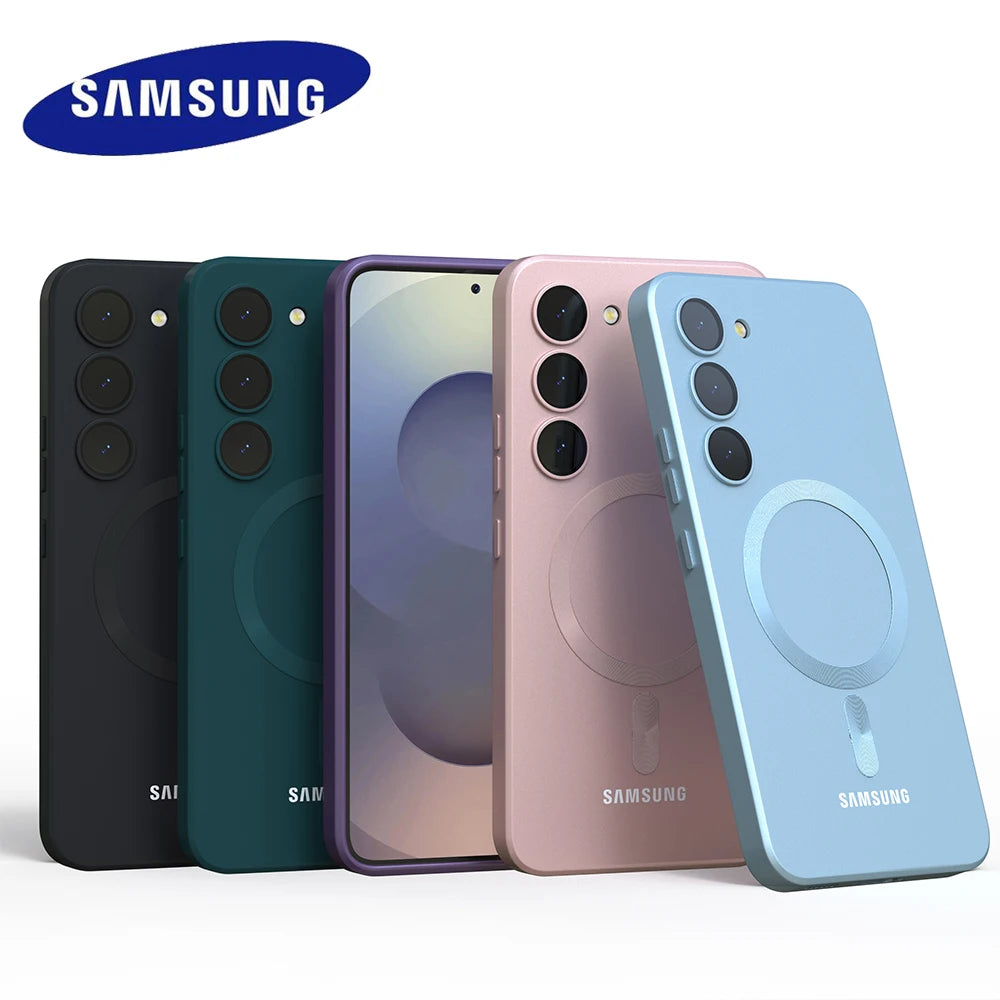 Para Samsung Galaxy funda magnética S25 FE S25 S24 S23 S22 S21 S20 FE S25 Plus S25 teléfono Ultra magnético de silicona…