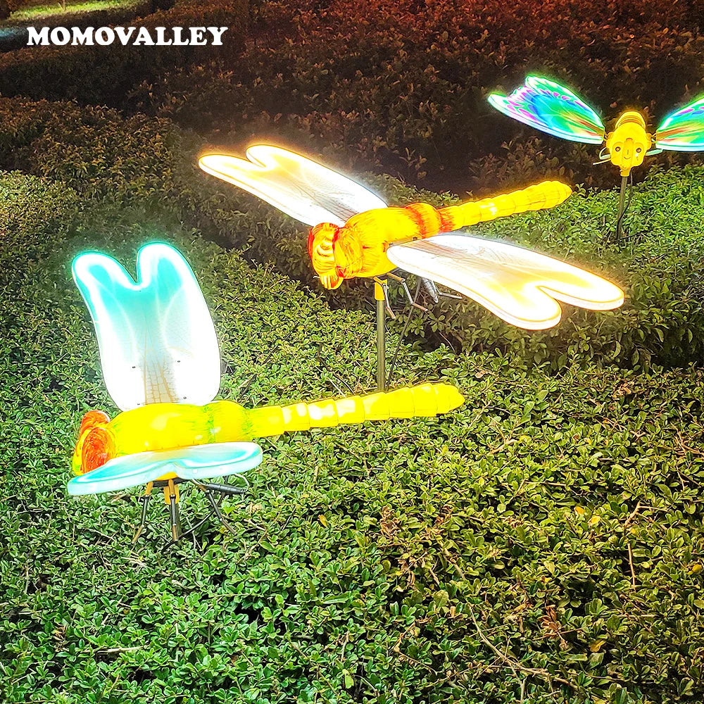 IP65 Outdoor Lighting Garden Exterior Scenic Area Planning Creative Products Led Dragonfly Light for Christmas Decorationsevent