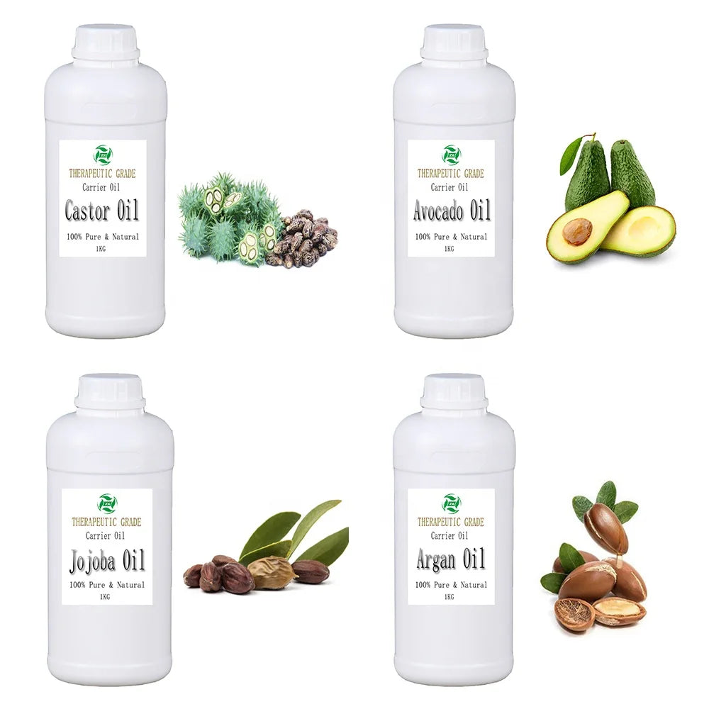 Carrier Oils Wholesaler Jojoba Oil Argan Carrier Oils Bulk Organic Pure Castor Oil Cold Pressed Carrier Oil