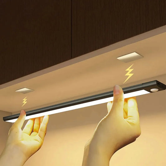 Luz LED para armario, lámpara recargable por USB tipo C con Sensor de movimiento para cocina, armario, iluminación de 2…