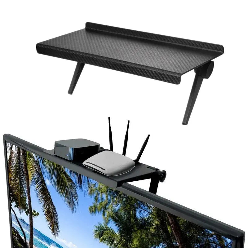 Estante de almacenamiento para pantalla de ordenador y TV, enrutador inalámbrico, decodificador, sin soporte de almacen…