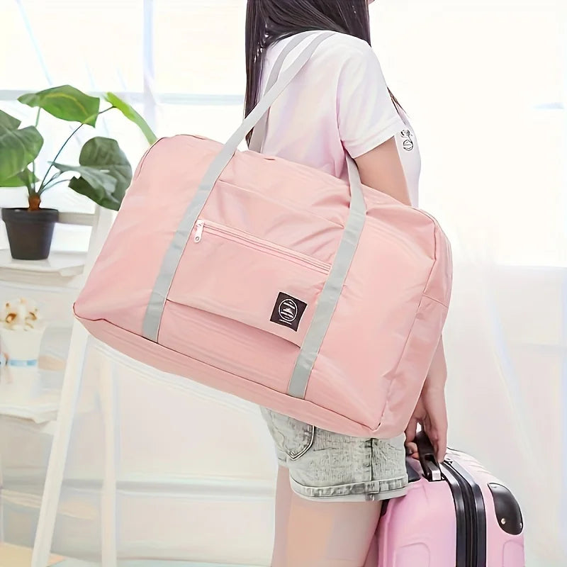 Bolsa de viaje plegable para aerolíneas, bolsa de mano para mujeres y niñas, ligera, de gran capacidad, deportiva, viaj…