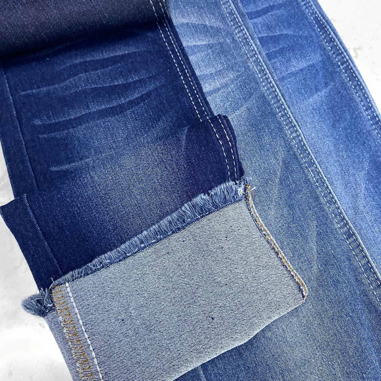 Cotton Polyester Denim Fabric Jeans Dresses Suits Jacquard Printed Metallic Available