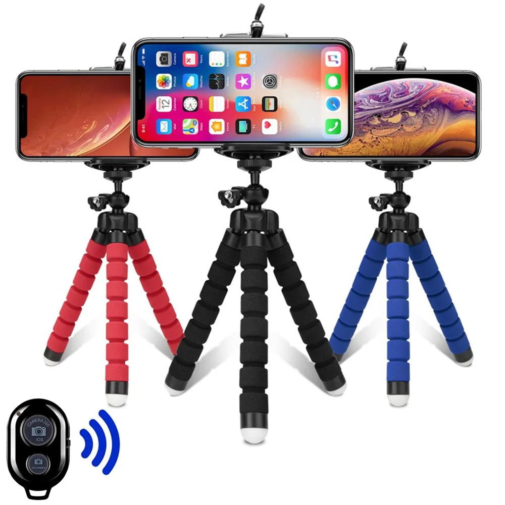 Trípode para teléfono móvil, soporte para cámara, Clip para Smartphone, monopié, trípode, pulpo, Mini trípode para telé…
