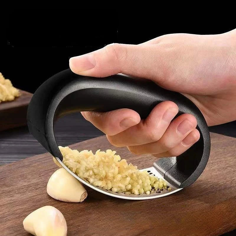 Trituradora de prensa de ajo de acero inoxidable, picadora Manual de ajo, herramienta para cortar ajo, herramientas par…
