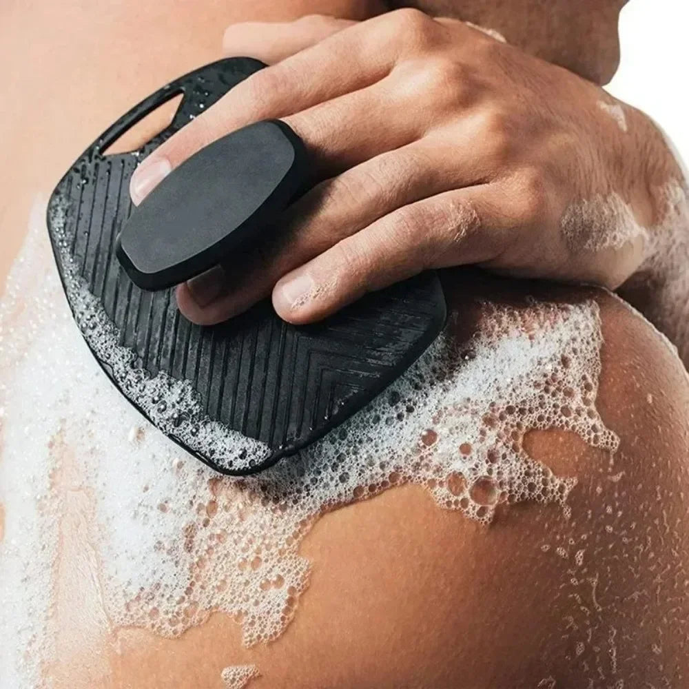 Cepillo de limpieza corporal de silicona suave para exfoliación, práctico, fácil de limpiar, cepillo de baño de silicon…