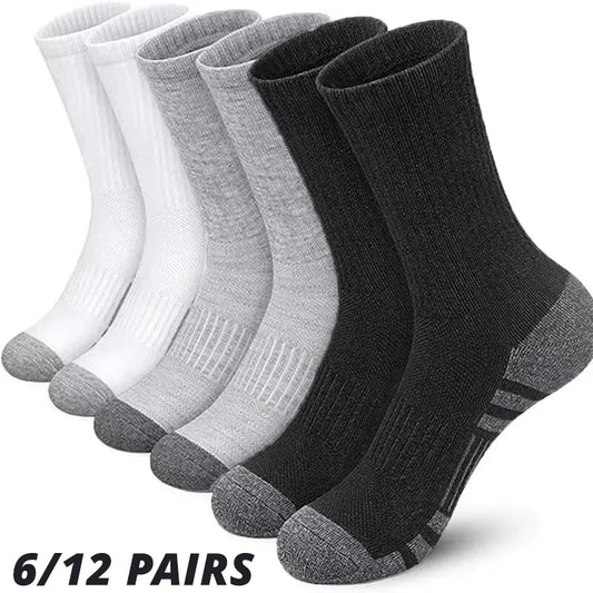 6/12 pares de calcetines de gimnasio al aire libre para hombre, alta calidad, cómodos, suaves, agarre al suelo, fútbol,…