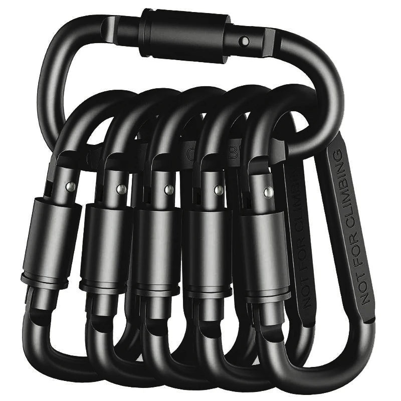 Juego de mosquetones para llaves, acampada, supervivencia, EDC, llavero para exteriores, Clip, mosquetón táctico de ale…