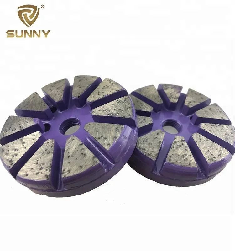 Sunny Tools Metal Bond Diamond Grinding Wheel 6#-220# Grit for Concrete Grinder Terrco Segment Floor Grinding Tools