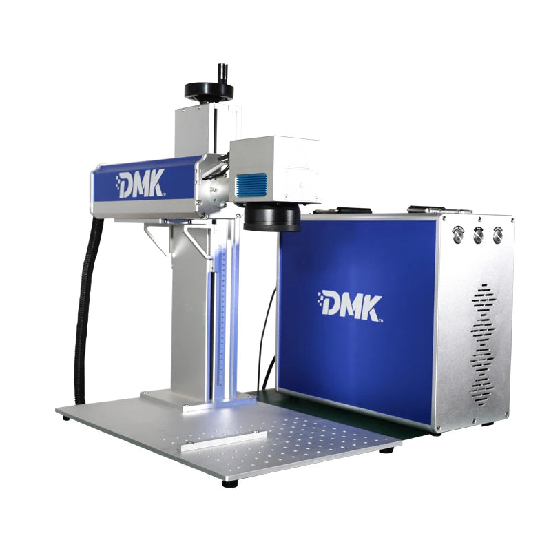 DMK Split Type 20W 30W 50W Raycus Fiber Laser Marking Machine Portable Metal Nameplate Engraving System Factory Use