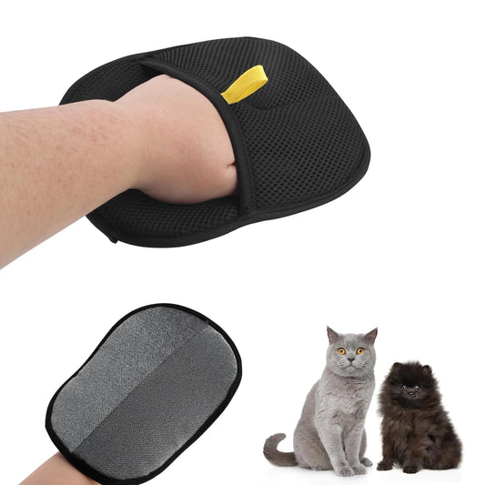 Herramienta de depilación para mascotas, guantes de eliminación estática reutilizables, guantes de aseo de doble cara p…