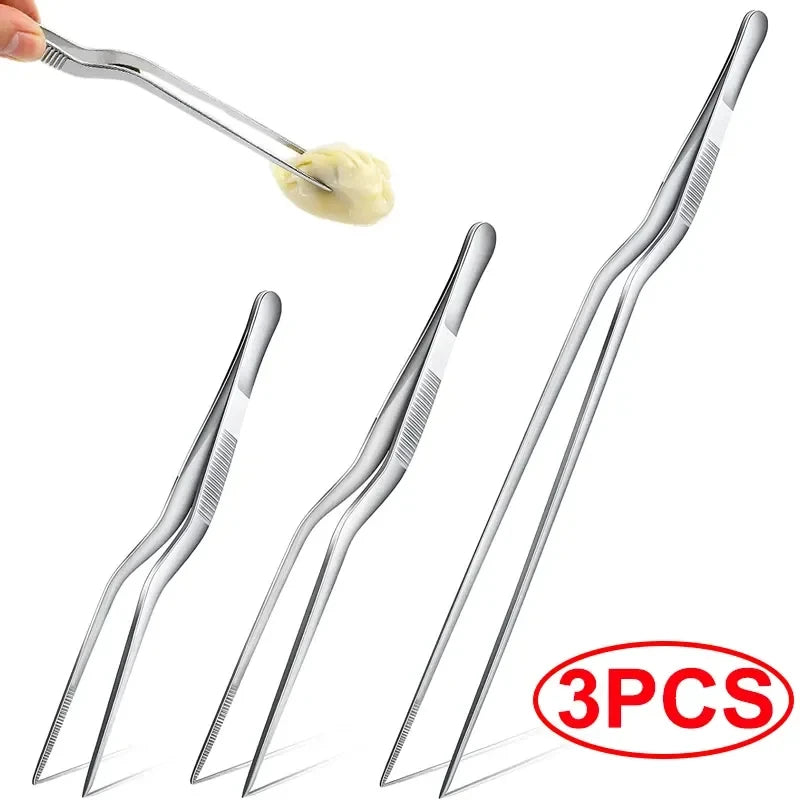 3/1 Uds. Pinzas de cocina, utensilio para barbacoa, pinzas para comida, barra de cocina, pinzas para jefe, pinzas portá…