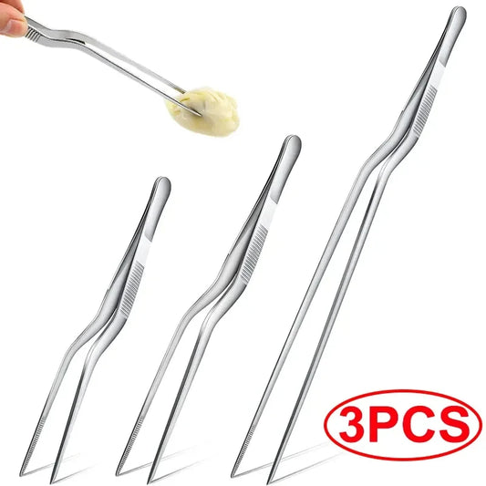 3/1 Uds. Pinzas de cocina, utensilio para barbacoa, pinzas para comida, barra de cocina, pinzas para jefe, pinzas portá…