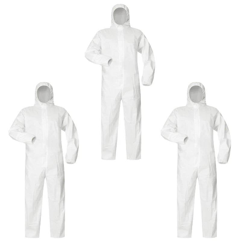 Non Woven Disposable Hazmat Suit Heavy Chemical Spray Safety Coverall Type 5/6 Disposable Protective Coverall Einwegoverall