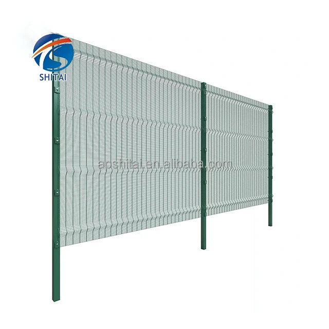 Hot Sale High Security Welded Anti-theft Fencing clear View square Post 358 Fence Powder Coated Perimeter 358 Fencing for Airport