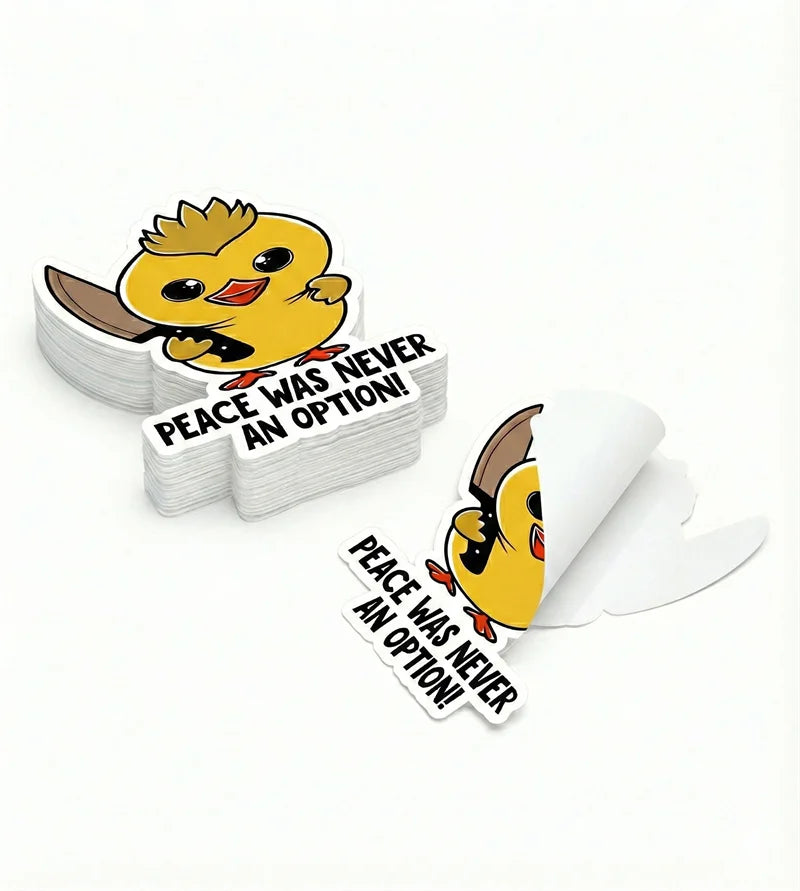 Custom Printed Logo Shiny UV Self-Adhesive Waterproof Vinyl Die Cut Sticker for Industrial Craft Package Use