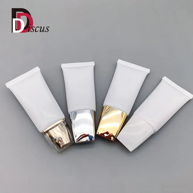 Custom White Eco Friendly Biodegradable Plastic PE Hand Cream Body Lotion Soft Cosmetic Packaging Squeeze Tube 40 ml