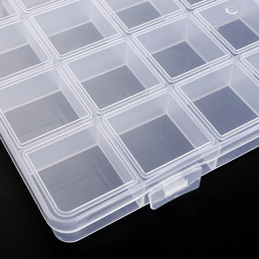 Contenedor de almacenamiento transparente, joyero, caja organizadora de plástico transparente, organizador de almacenam…