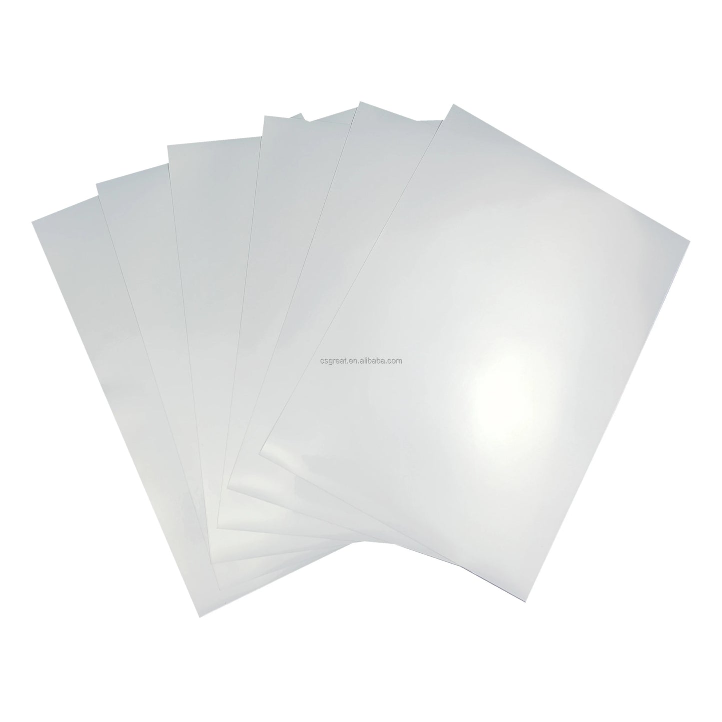 Plain White High Gloss Waterproof Ink-jet Printable Adhesive PP Vinyl Smooth Pure White Sticker Paper Size A4 Label Paper