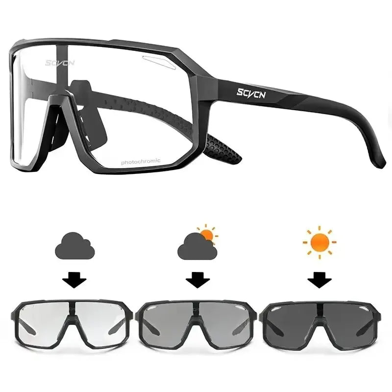 Gafas de ciclismo gafas de sol fotocromáticas hombres mujeres bicicleta de montaña gafas de carretera nueva bicicleta m…