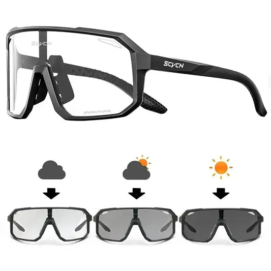 Gafas de ciclismo gafas de sol fotocromáticas hombres mujeres bicicleta de montaña gafas de carretera nueva bicicleta m…