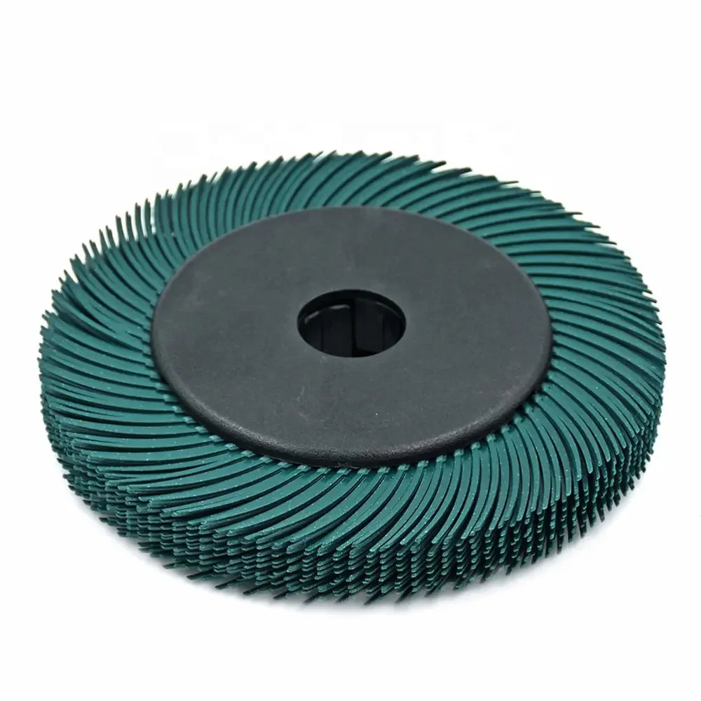 Set 10pcs 8 Inch Ceramic Alumina Radial Bristle Abrasive Wheel Disc Jewelry Polishing 25mm Thick 4000 RPM Max Adaptor OEM
