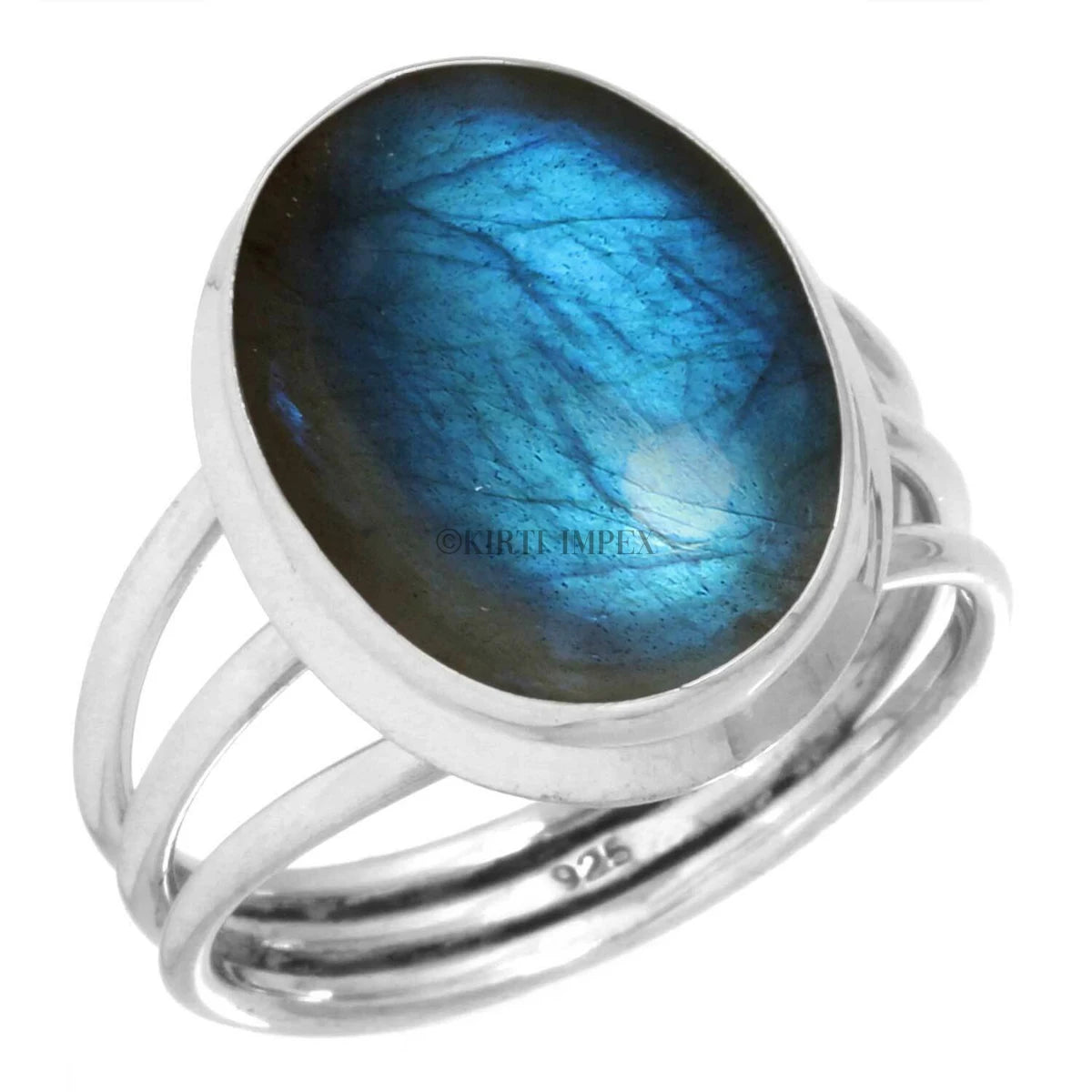 Unique Designs Silver Overlay Constellation Shape Labradorite Lab Created Alloy High Quality Boho Vintage Women's Gemstone Rings